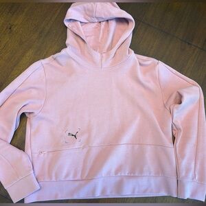 Pink Women’s Large Puma Cropped Hoodie